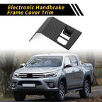 Carbon Fiber Pattern Handbrake Frame Cover for Toyota Tundra (2022–2024)