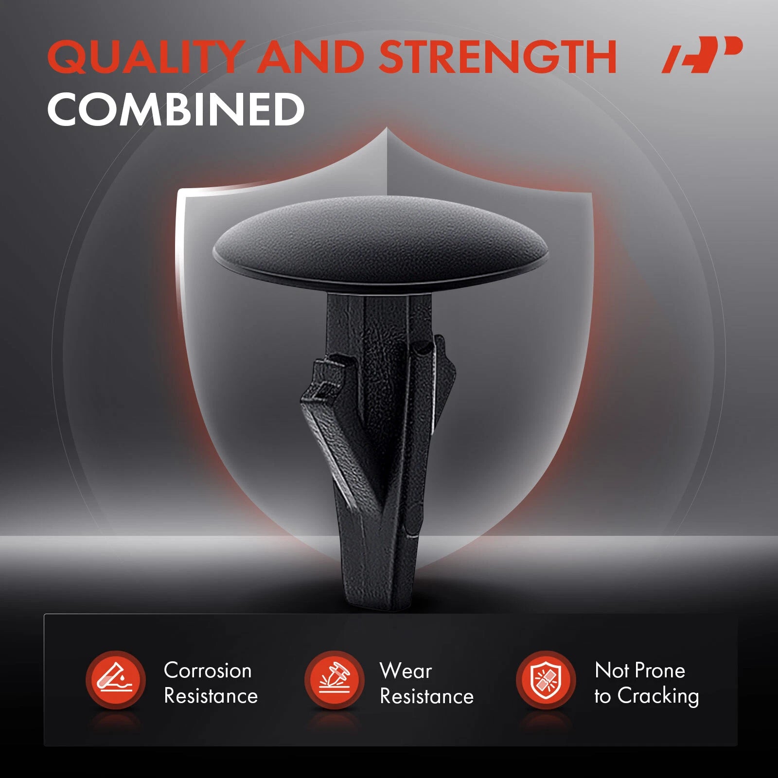 20Pcs 8mm Nylon Cowl Top Retainer Clips for Honda Acura
