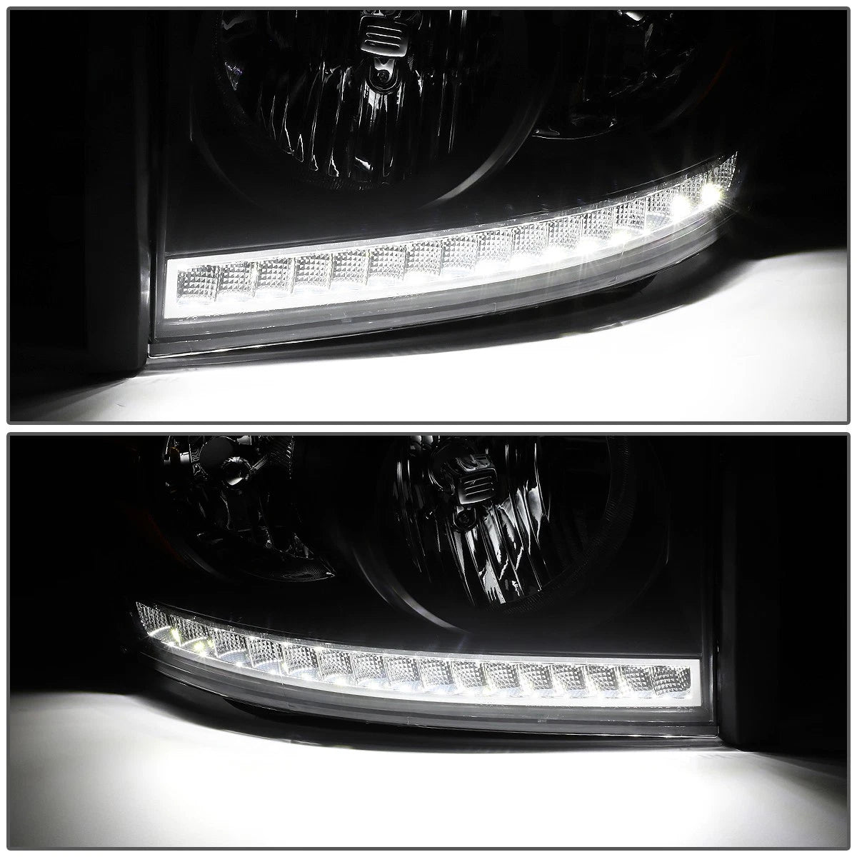 LED DRL Headlight Lamps for Dodge Ram 1500/2500/3500 (2006–2009)