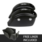 Matte Black Saddlebags for Indian Chieftain (2014–2018) - Electronic Latch
