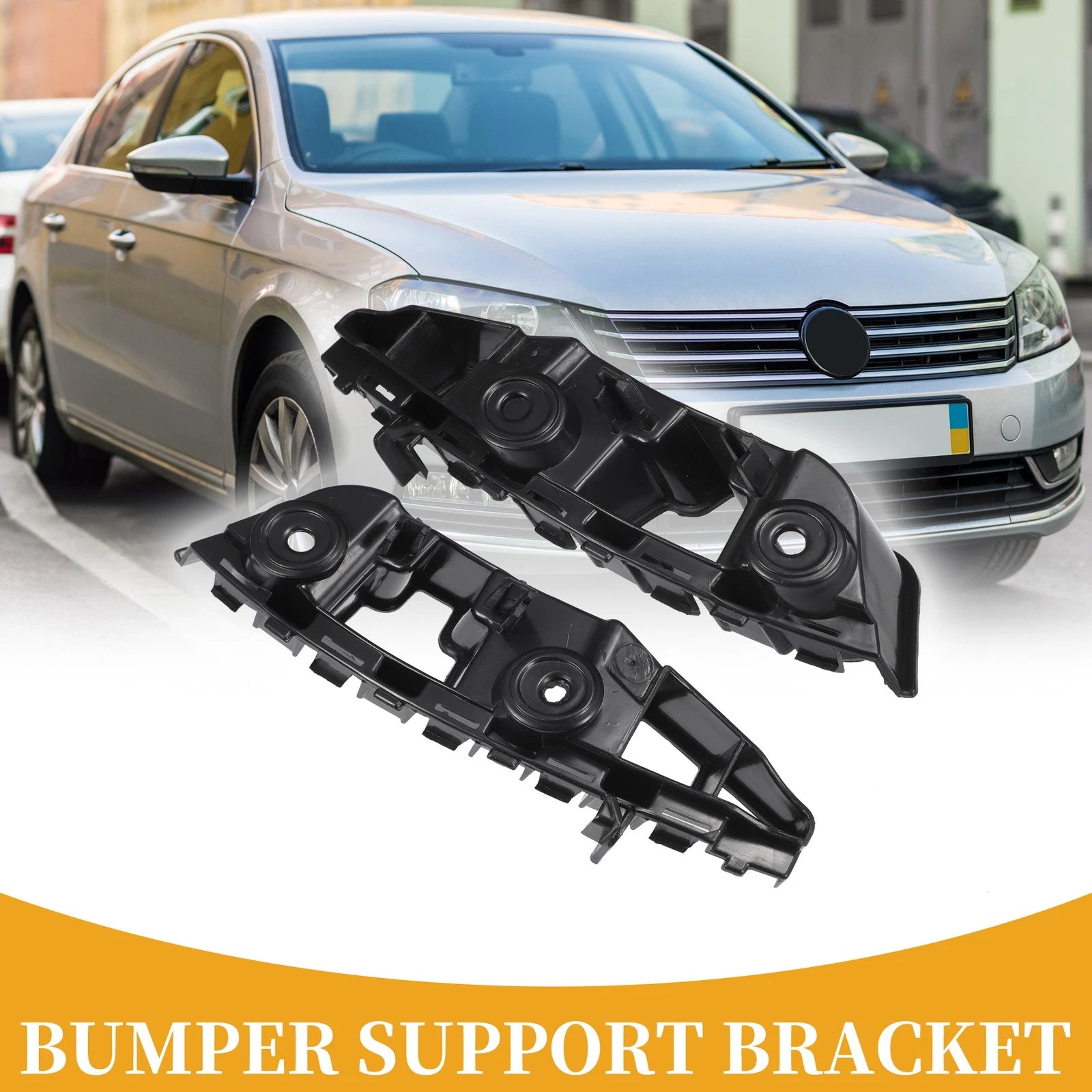 Set of 2 Front Bumper Support Brackets for Volkswagen Jetta (2015–2018)