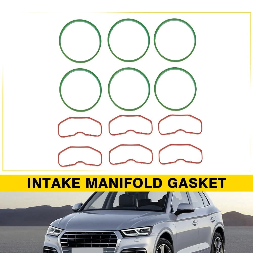 12 PCS Intake Manifold Gaskets for Audi 3.0T S4 S5 A6 A7 A8 Q5 (2010–2021)