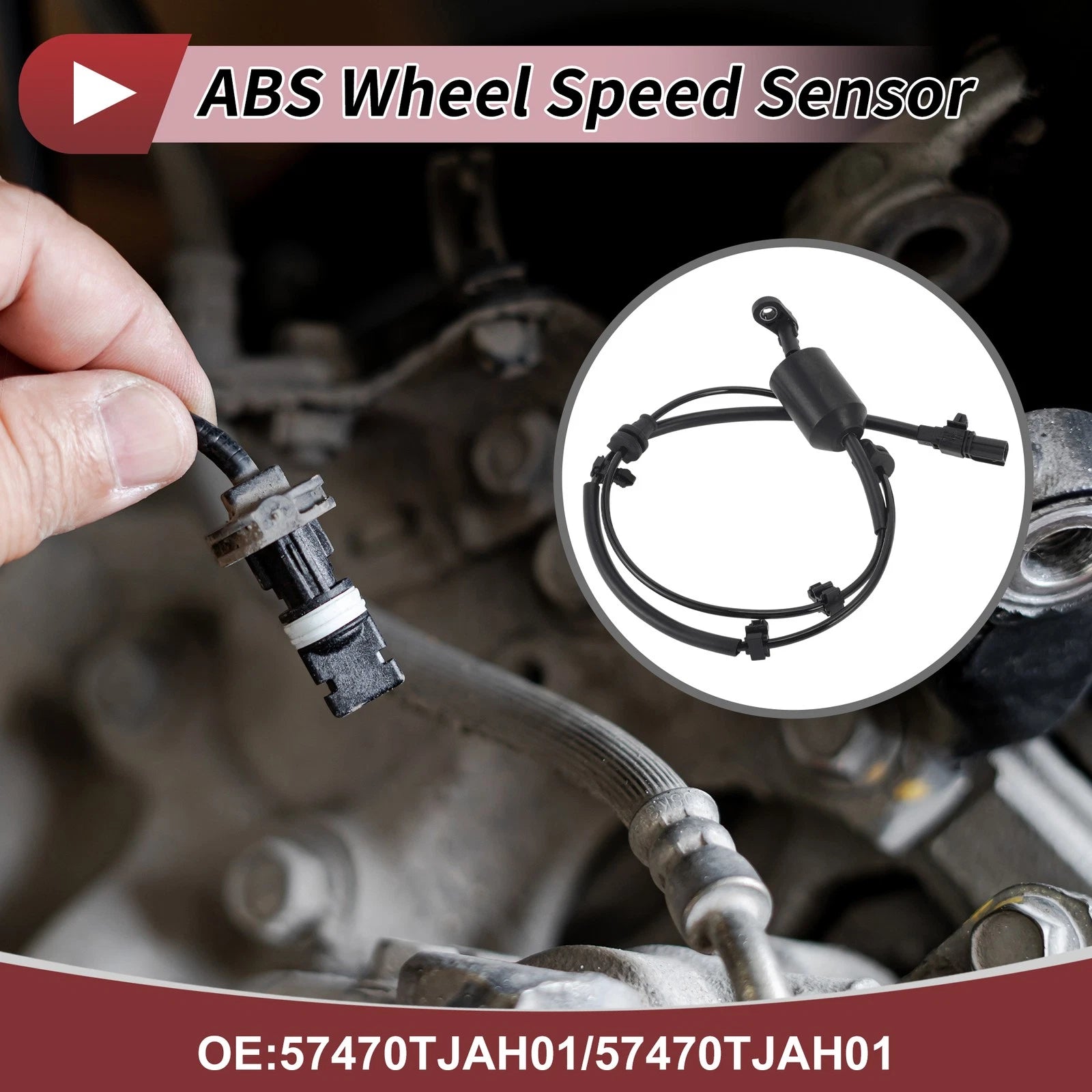 ABS Wheel Speed Sensor No. 57470TJAH01 for Honda Gienia GJ6 (2016–2021)
