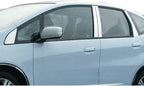 8p Luxury FX Chrome Pillar Post Trim w/Mirror Pieces for 09-13 Honda Fit