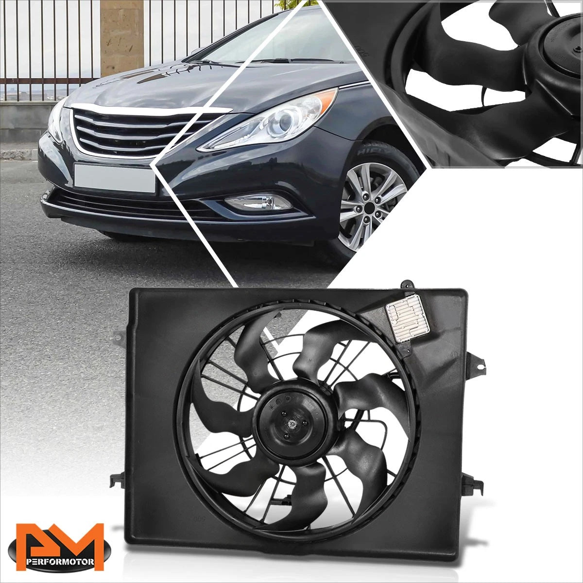 Radiator Cooling Fan Assembly for Sonata/Optima 2.4L Hybrid (2011–2015)