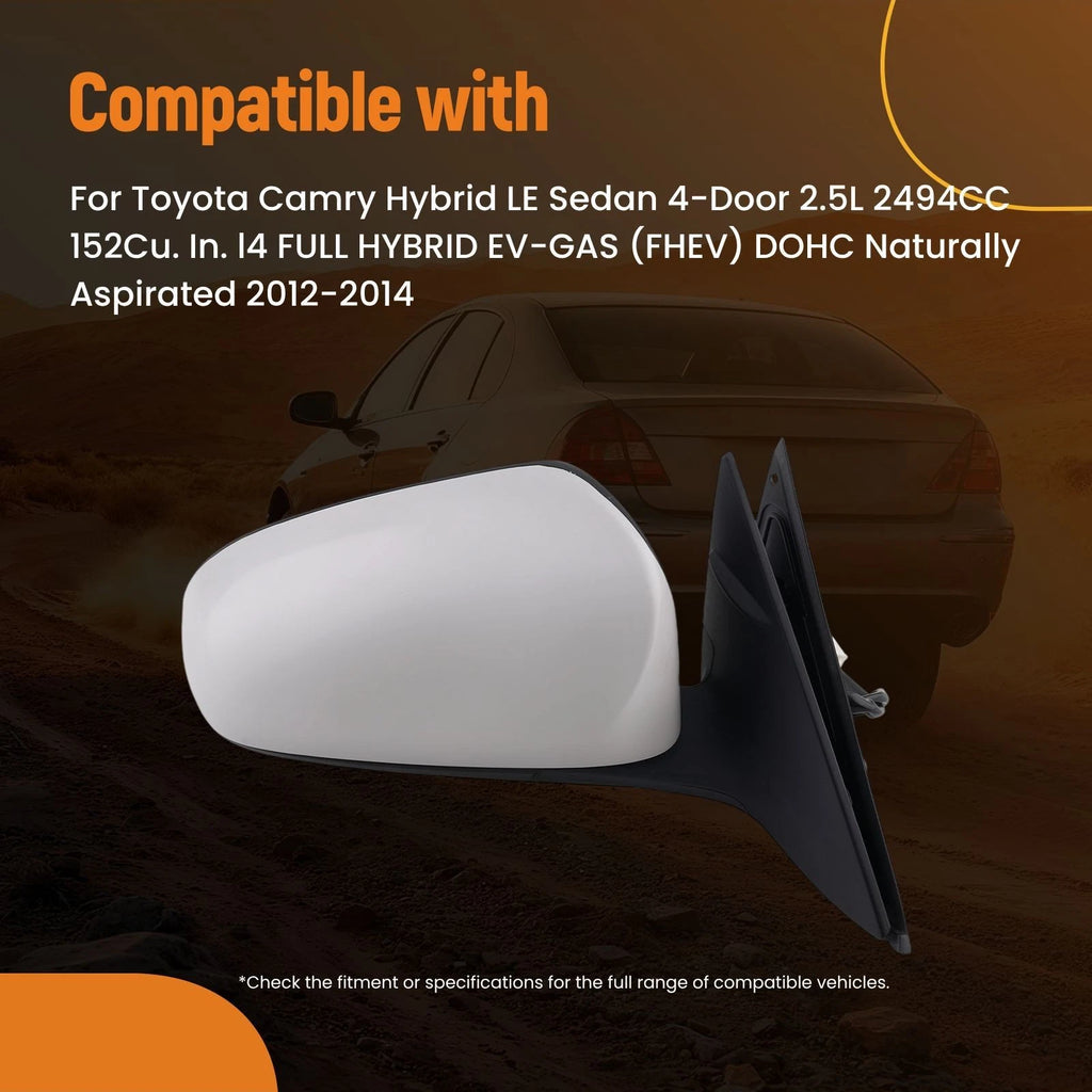 Heated Right Mirror Power Adjust for Toyota Camry L LE (2012–2014)