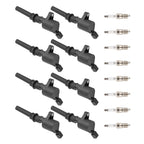Pack of 8 Ignition Coils + Spark Plugs for Ford E-250 E-350 (2000–2014)