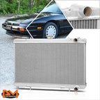 2X Aluminum Core Radiator for Nissan 240SX S13 (1989–1994) KA24/KA24DE