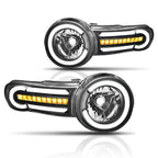 LED DRL Headlight for FJ Cruiser (2007–2014) w/ Chasing Turn Signal Lamp