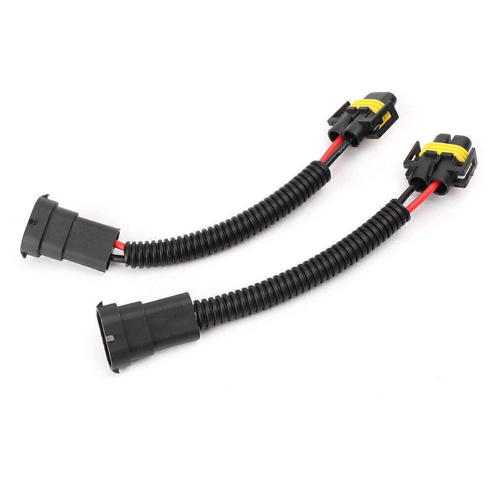 2X H11 H8 Extension Wiring Harness Socket Connector for Headlight Fog Light