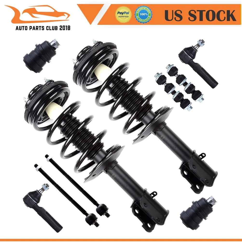 Front Struts Assembly Tie Rod Ball Joint Sway Bar for Dodge Neon (2000–2005)