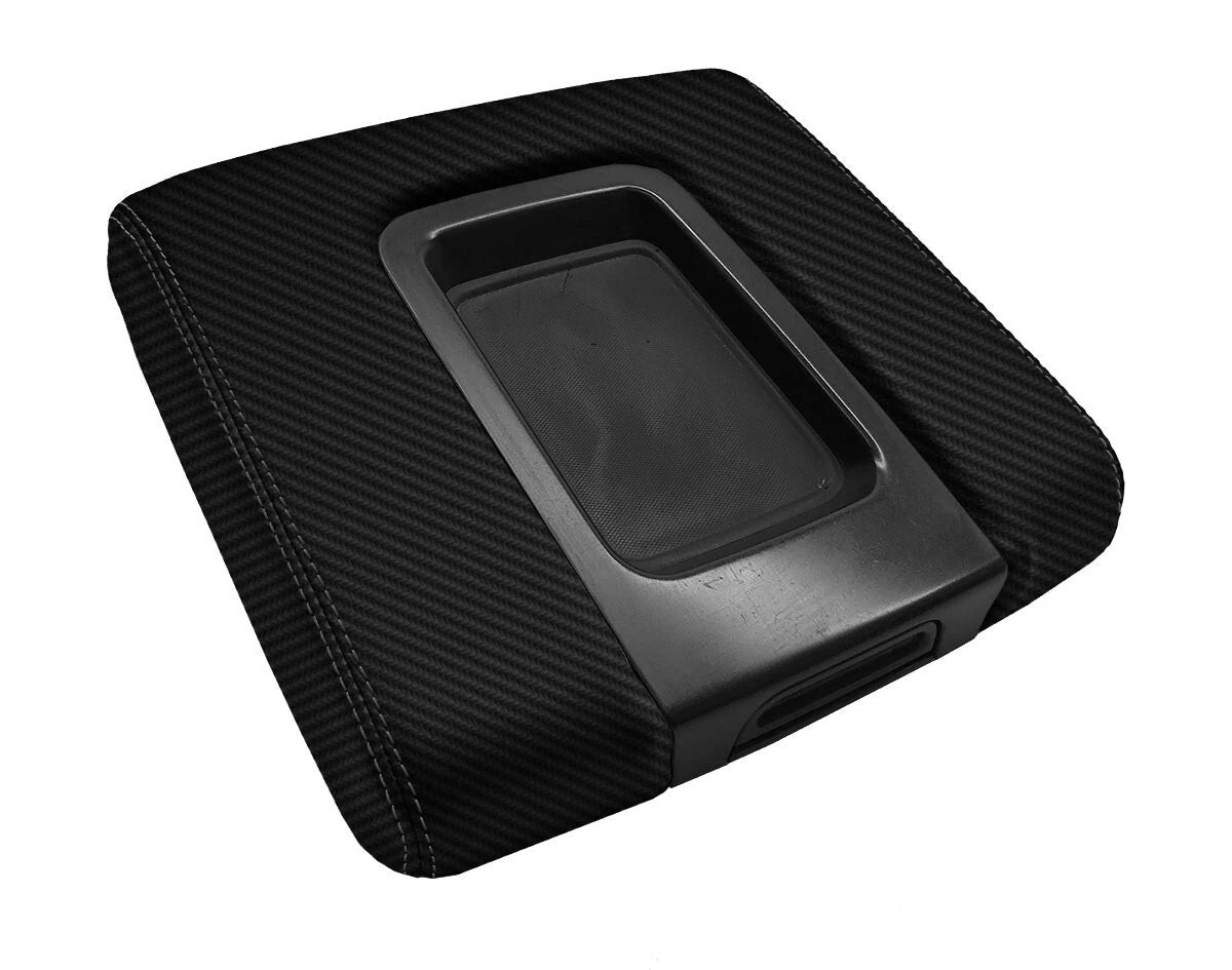 Carbon Fiber Console Lid Cover for Chevrolet Silverado (2014–2020)