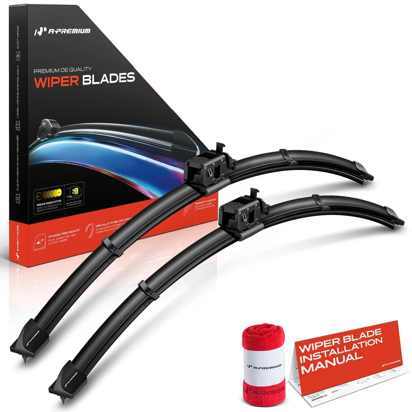 2Pcs 22" Windshield Wiper Blades for Mercedes-Benz C43 AMG (2017–2020)