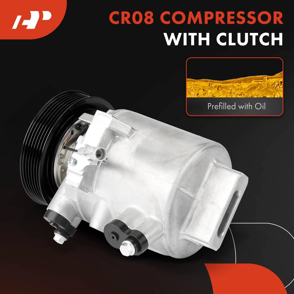 A/C Compressor with Clutch for Mitsubishi Mirage (2014-2015, 2017-2022)
