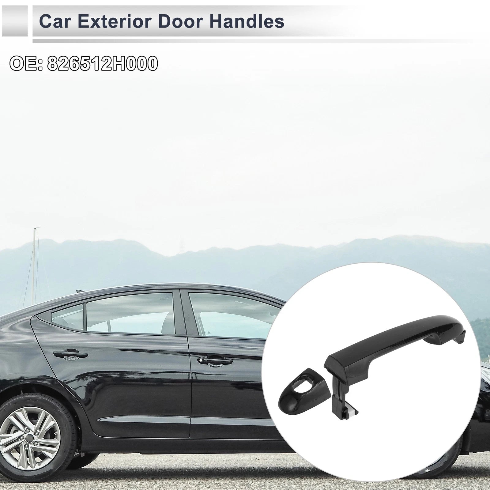Front Left Door Handle for Hyundai Elantra (2006–2012) No. 826512H000