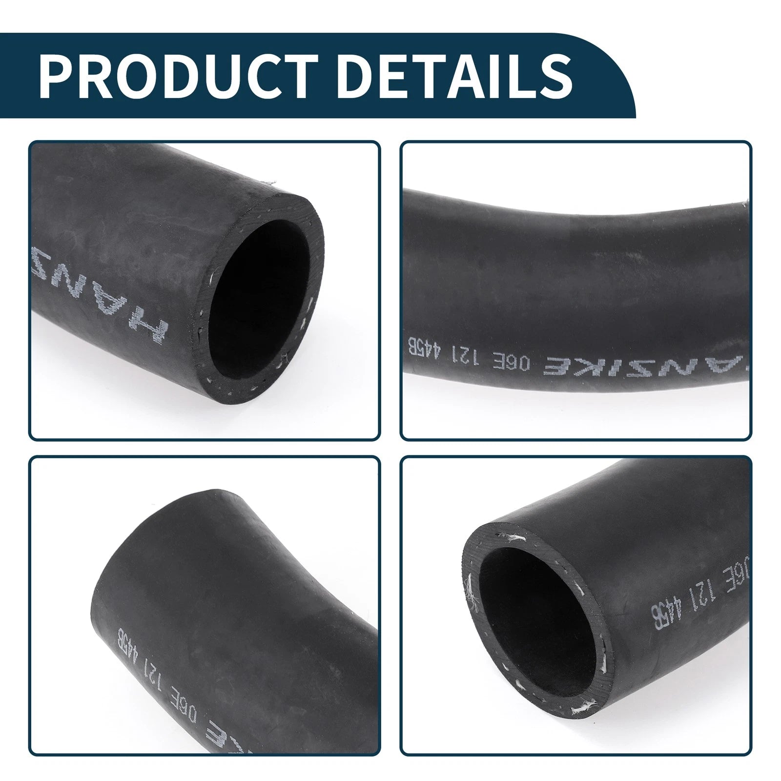 Radiator Hose Coolant Pipe for Audi A4 (2006–2008) No. 06E121445B Rubber