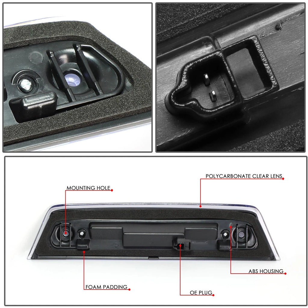 Full LED Third Tail Brake Light for Dodge Journey (2010–2016) Chrome