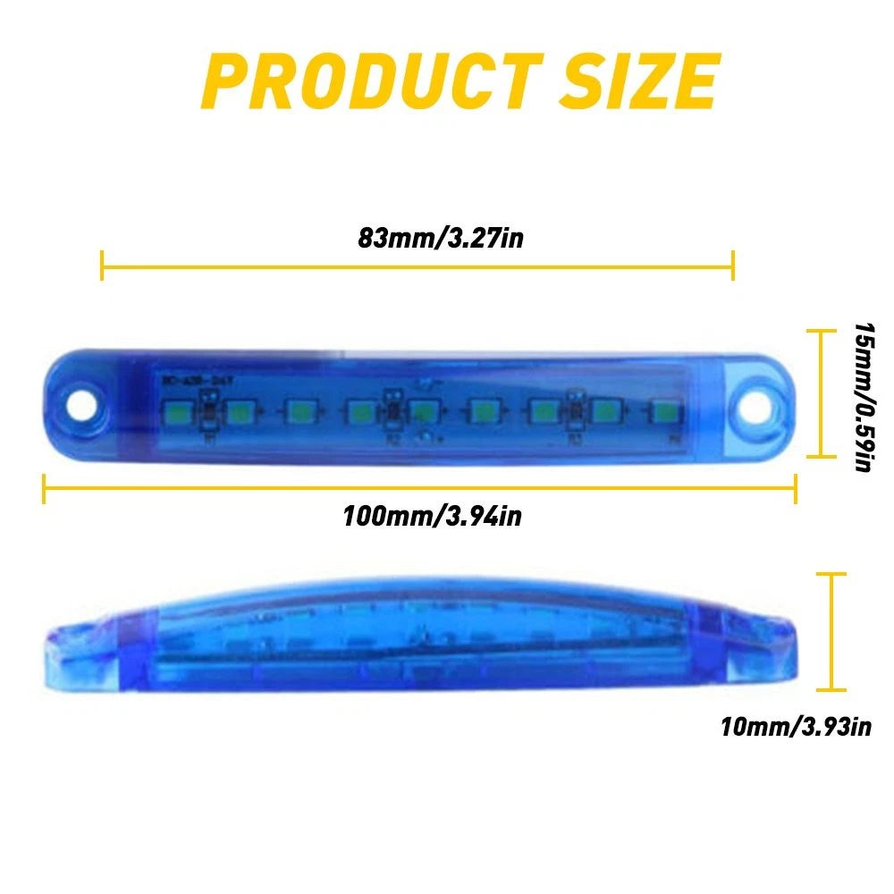 LED Side Marker Lights for Truck Boat Trailer (H)