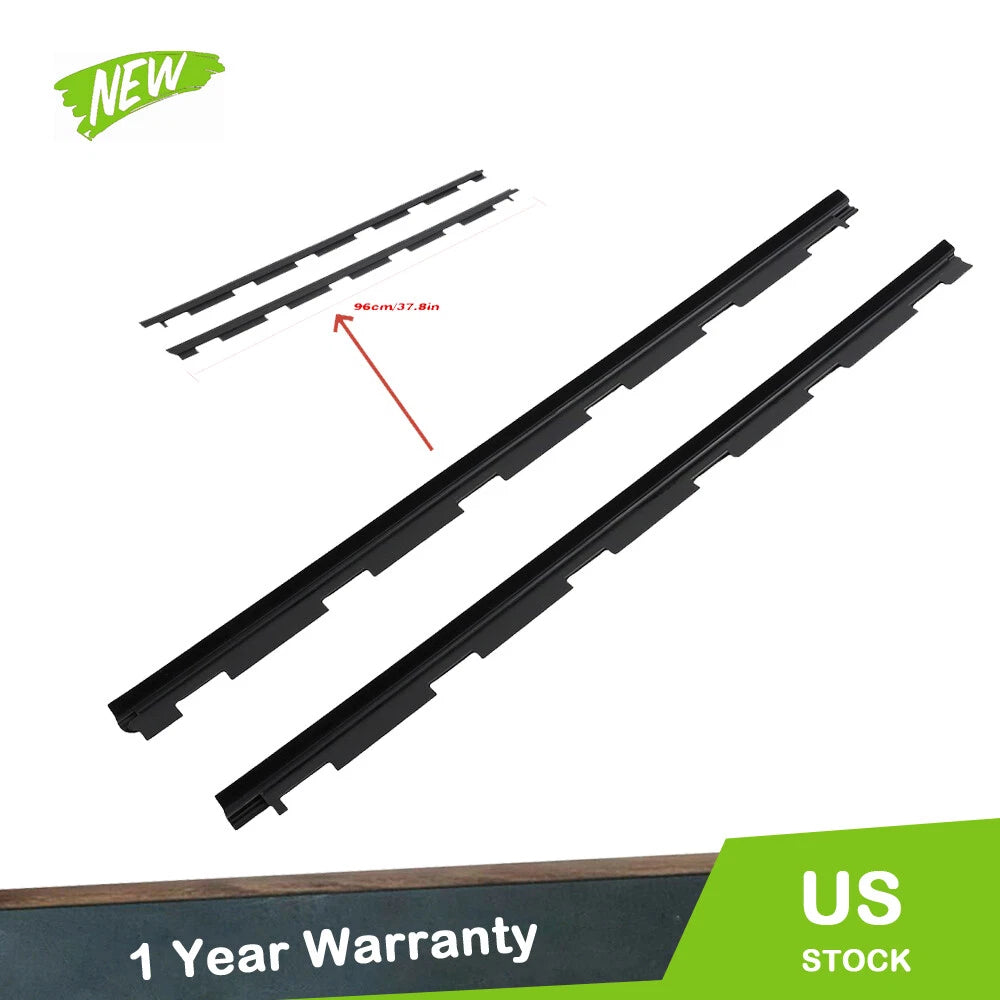 Set of 2 Outer Front Window Sweep Weatherstrip for Chevy GMC Pickup (1988–1999)