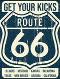 Route 66 Metal Tin Sign for Home Garage Bar Shop Decor (#2436)