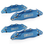 4 x 10.5" Metal 3D Endless Universal Front Brake Caliper Covers Blue