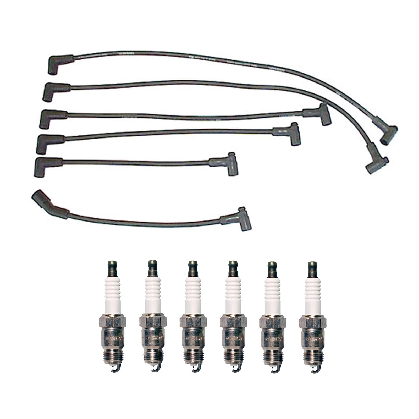 Denso Wire Set & 6 Iridium Spark Plugs Kit for Checker Chevy GMC L6