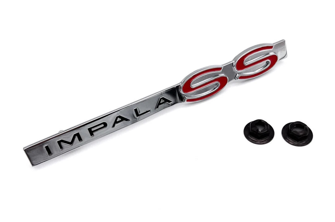 Reproduction Rear Trunk Emblem with Nuts for 1962 Chevy Impala SS (1962–1962)