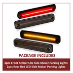 Set of 4 Smoked LED Side Marker Lights for Hummer H2 (2003–2009)