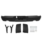 Rear Step Bumper for Ram 1500 2500 (2009–2019) Black Exhaust Cutout