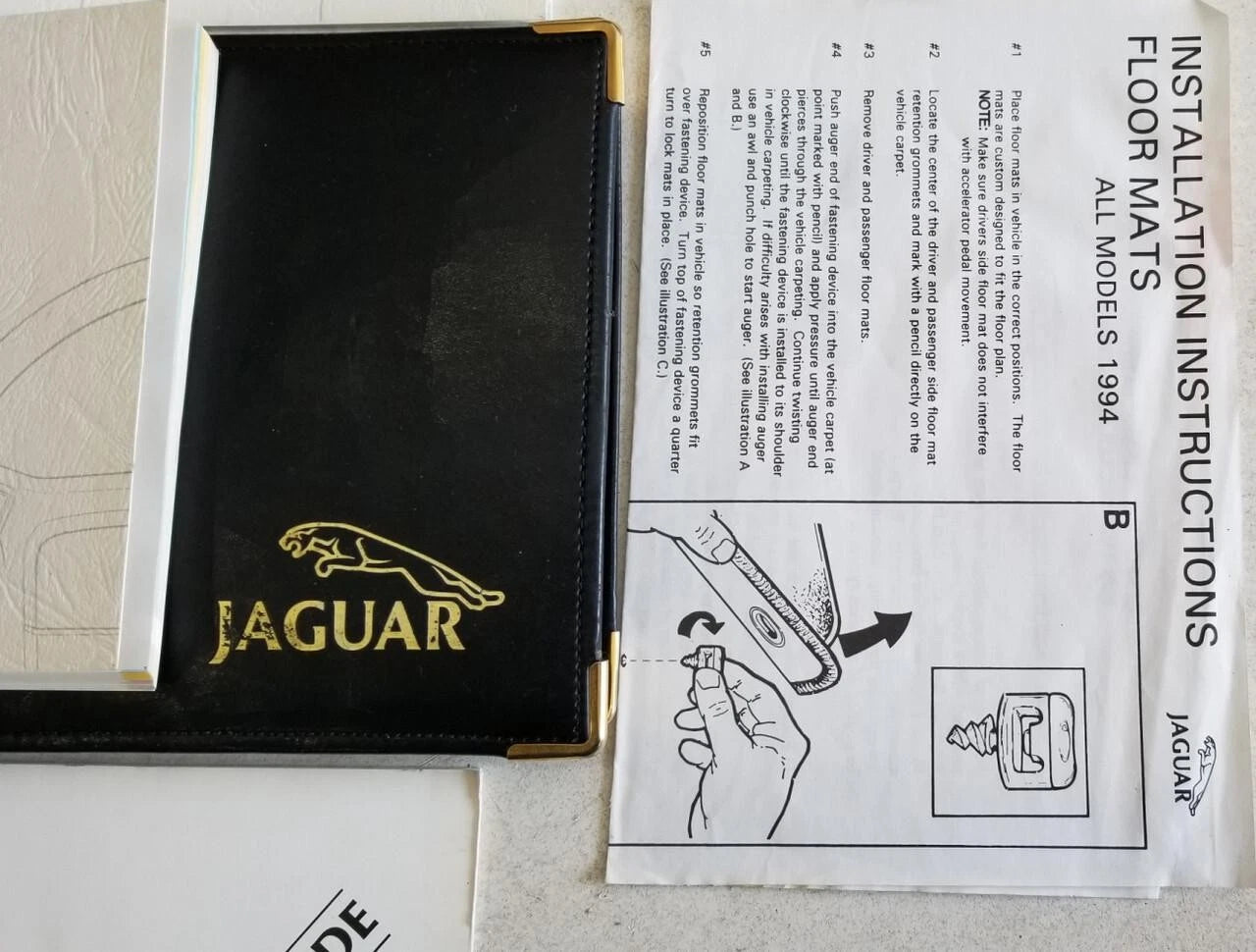 Owner Manual Handbook for Jaguar XJ6 Sedan (1993)