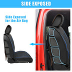 Set of 2 Front Seat Covers for Dodge Ram (2009–2023) Black Blue