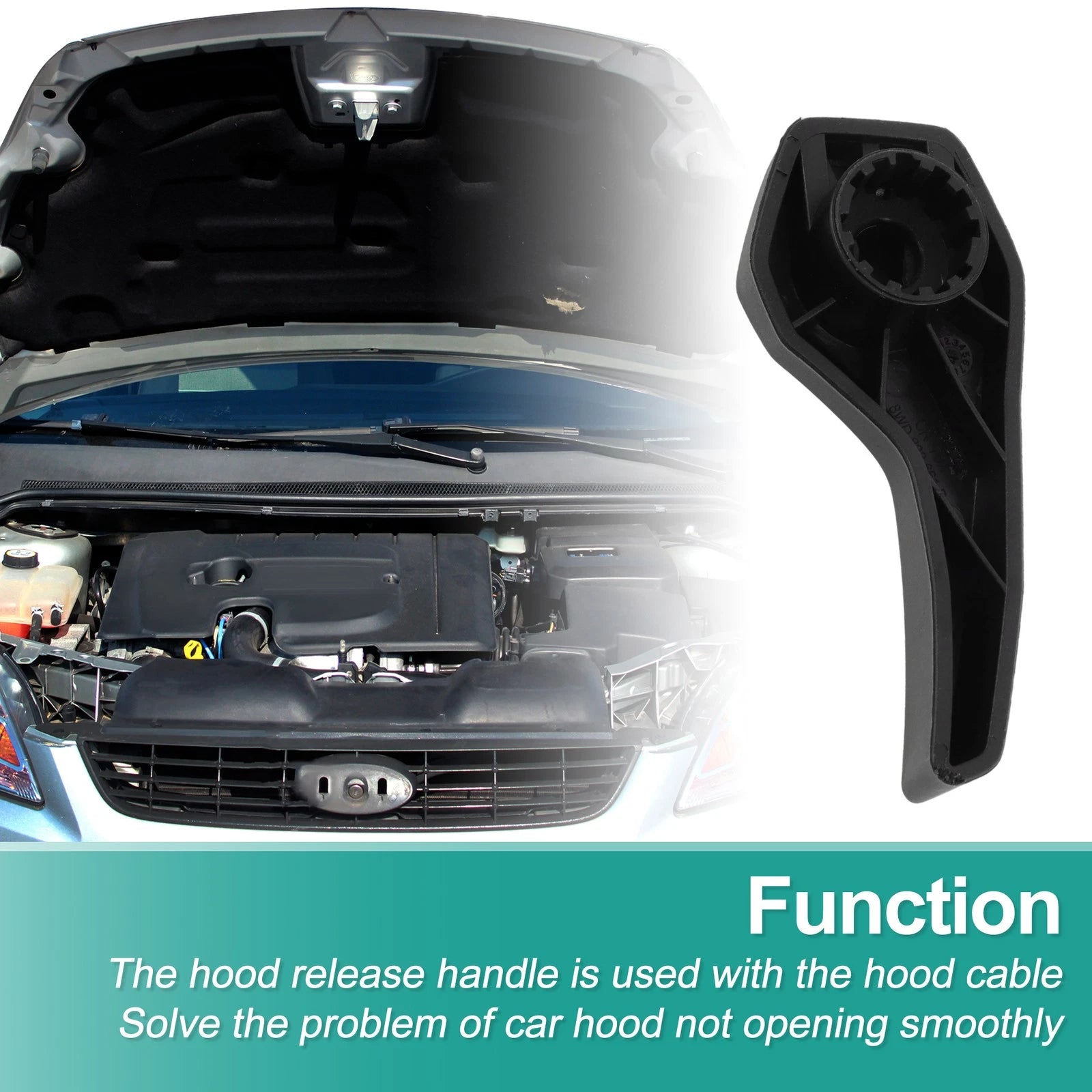 Hood Latch Release Handle for Audi A4 B9 (2017–2019) No. 8WD823661B