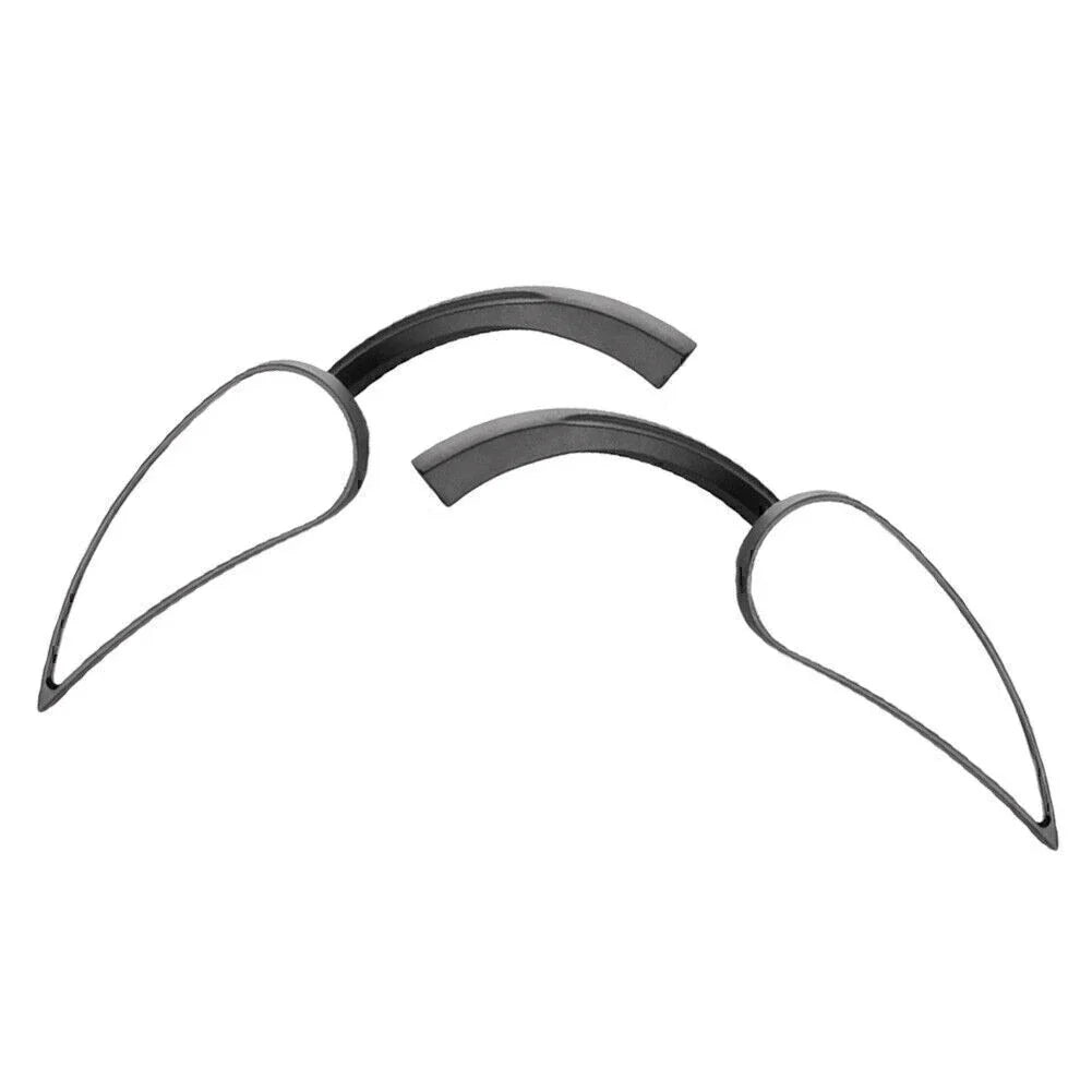 Black Rearview Side Mirrors for Harley Cruiser Chopper Custom
