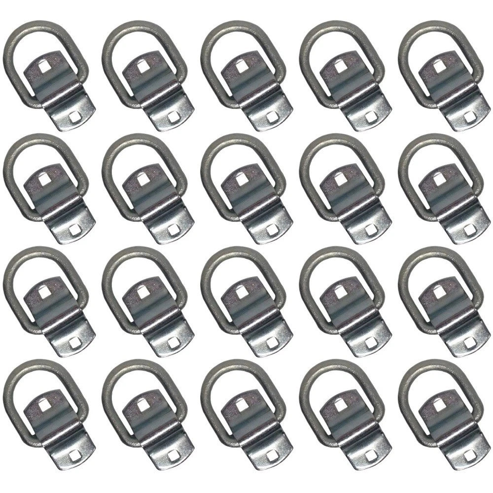 Set of 20: 1/2" Bolt-on D-Ring & Clip Replaces DR050-SC Universal
