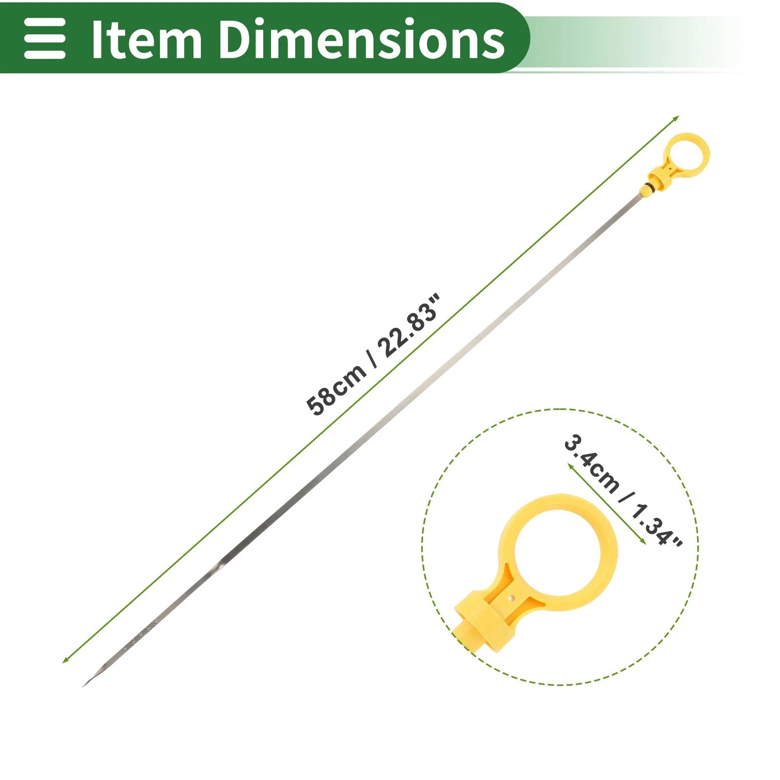 Engine Oil Dipstick No. 12574823 for Buick Allure (2005–2009) 3.8L