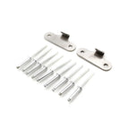 Aluminum Alloy Bonnet Hook Pin Lock Latch Fastener for Car (Silver)
