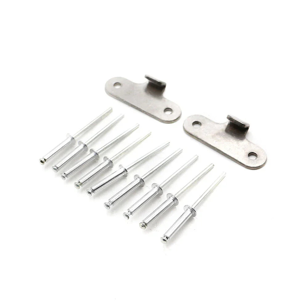 Aluminum Alloy Bonnet Hook Pin Lock Latch Fastener for Car (Silver)
