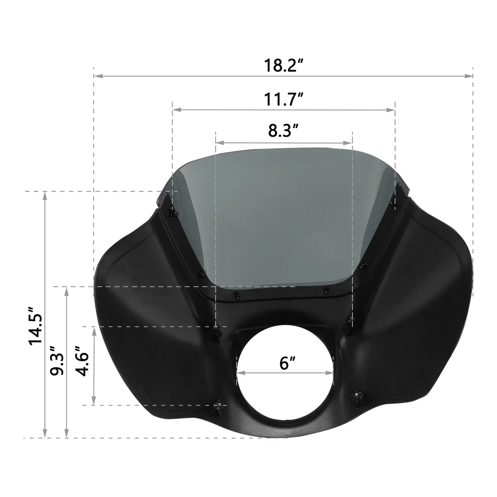 Headlight Fairing Windshield for Harley Low Rider Street Bob (2018-2023)