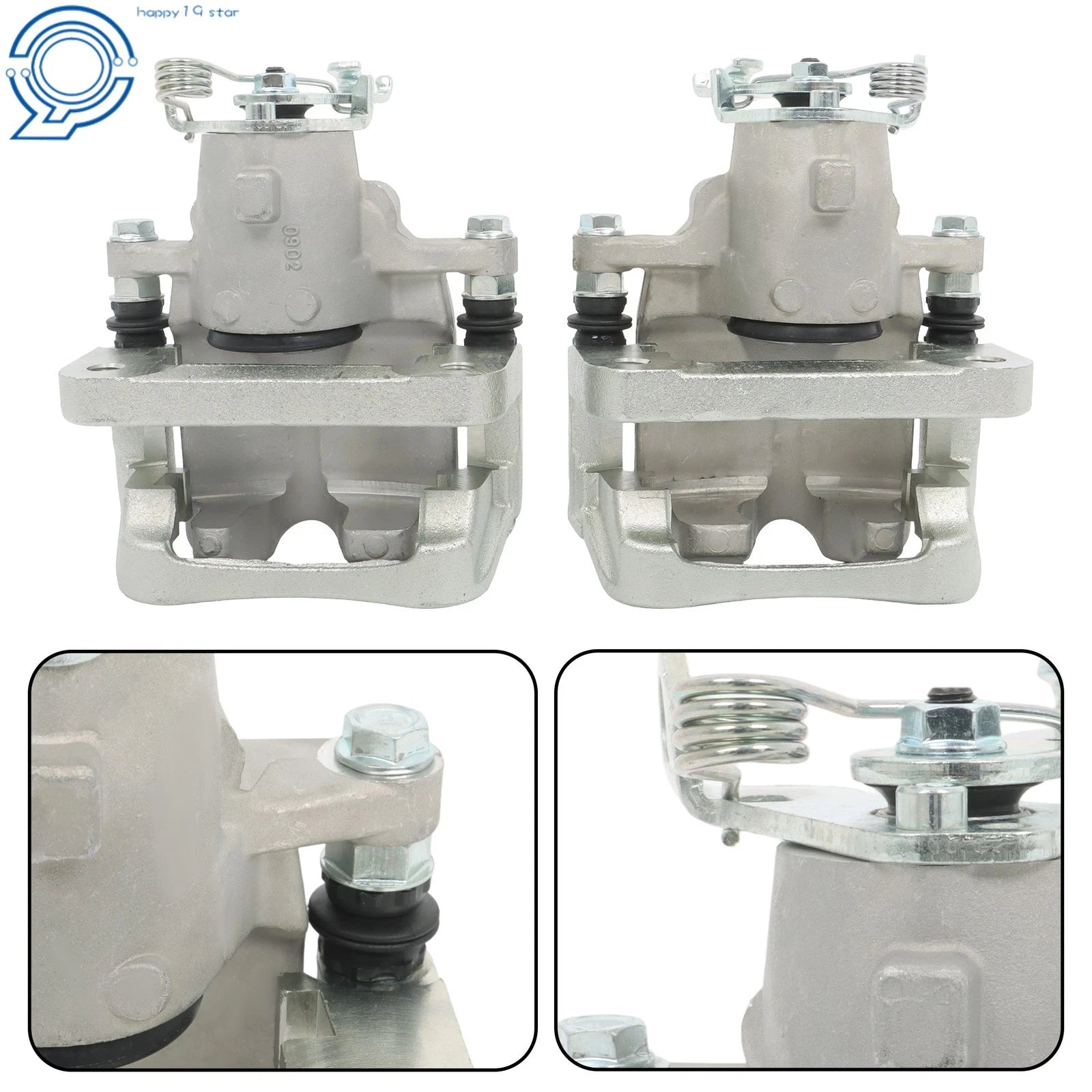 2x Rear Disc Brake Caliper w/ Bracket for Chevrolet Malibu (2014–2015)