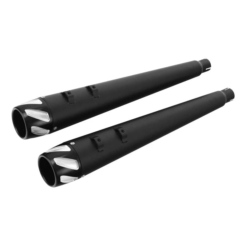 4" Slip-On Megaphone Mufflers for Harley Electra Glide (1995–2016)