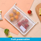 Refrigerator Storage Hanging Bag for Organizer Mesh Grid Separation