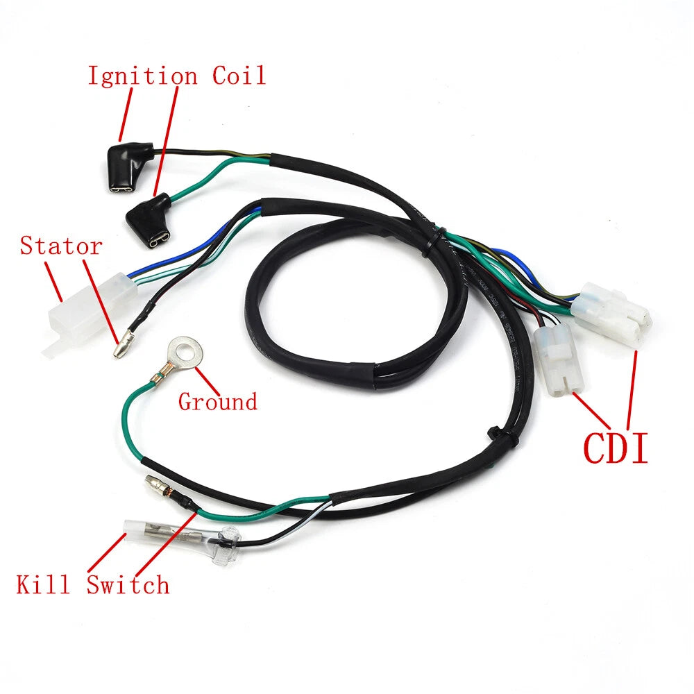 Drag Wiring Harness for Honda FourTrax 250 TRX250R 1986–1988