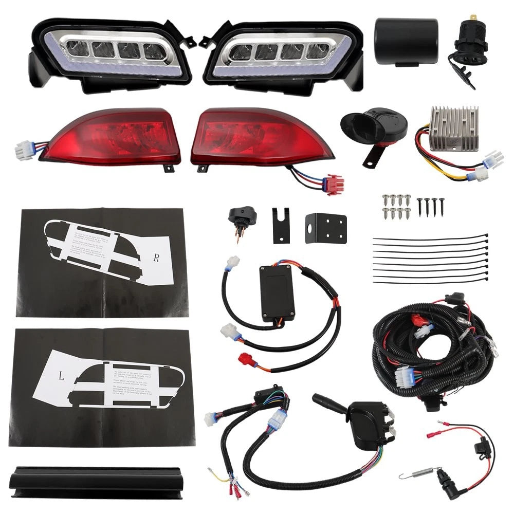 LED Light Kit & Tail Light Kit for Club Car Tempo Golf Cart (2019–Present)