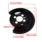 Set of 2 Rear Brake Backing Plates for Dodge Ram 1500, Durango, Aspen (2002–2008)