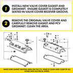Valve Cover Gasket Set for Honda Civic Coupe (1996–2000)