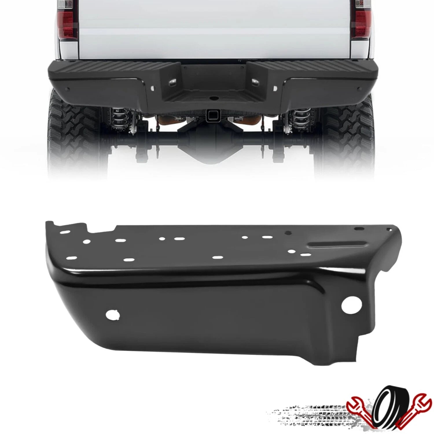 Rear Bumper End Cap for Ford F250 F350 F450 Super Duty (2008–2016)