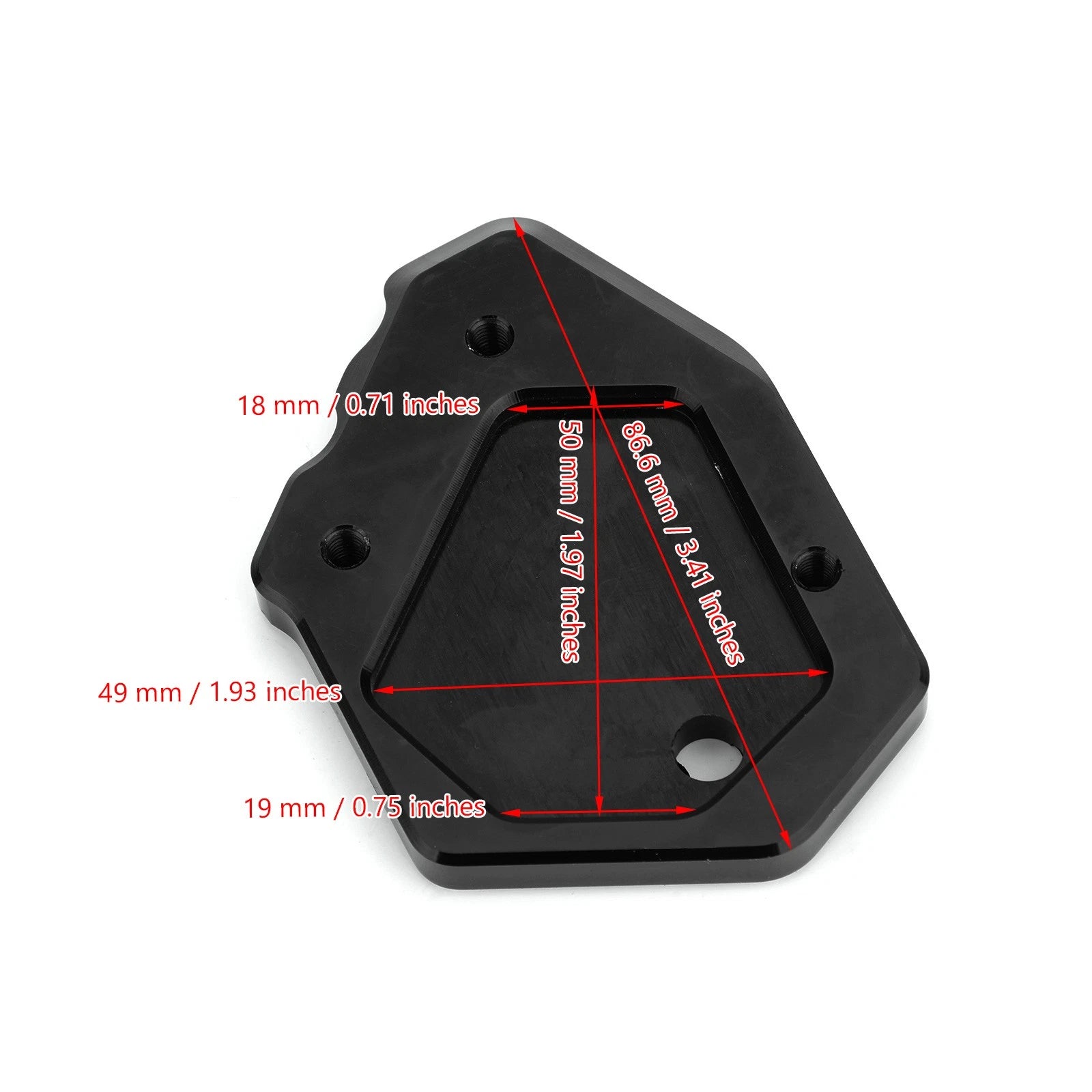 Kickstand Side Stand Extension Plate for Benelli Leoncino 500 (2017–2023)