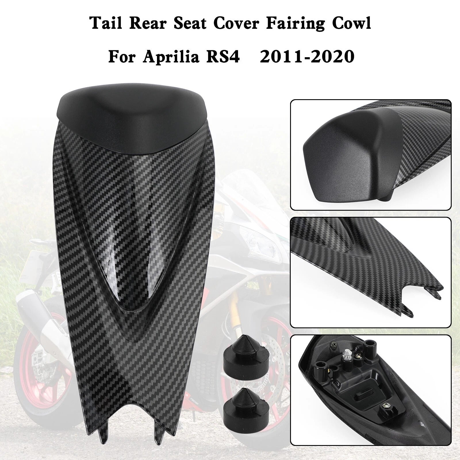 Rear Seat Cover Fairing Cowl for Aprilia RS4 RSV4 1000 (2009–2022) Carbon