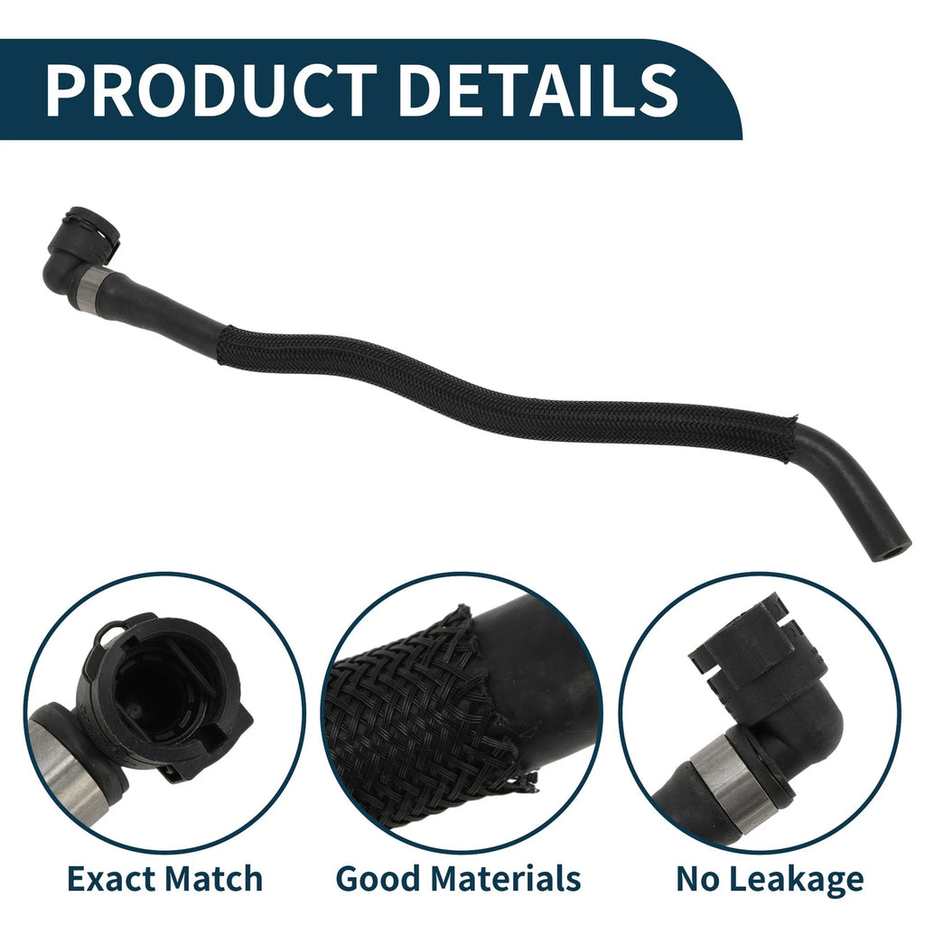 Heater Hose for BMW X5 (2011–2013) No. 17127576361, Black