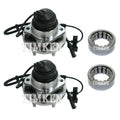 Front and Rear Wheel Bearings & Hubs Kit for Town Car Grand Marquis (RWD)